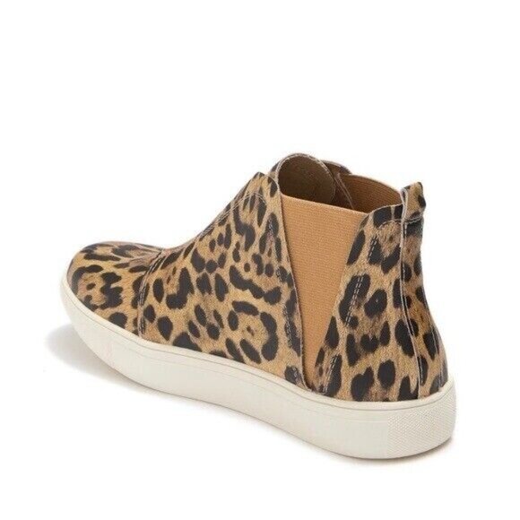 MATISSE Shoes Girls Size 5.5 Sneakers Love Worn Leopard Print Faux Leather - Picture 3 of 6